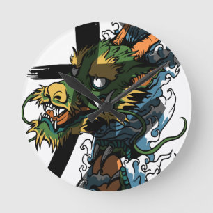 Reloj Redondo Mediano Dragón