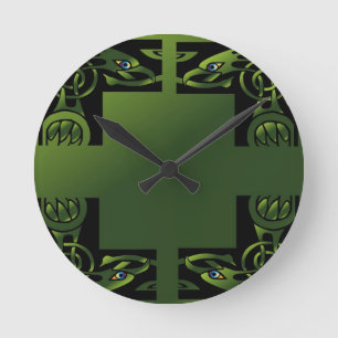 Reloj Redondo Mediano Dragón celta