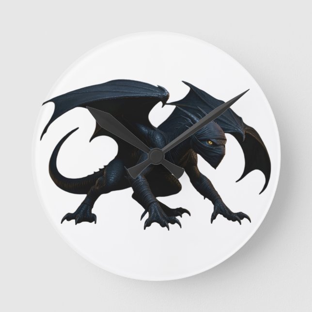 Reloj Redondo Mediano Dragón Ninja (Anverso)