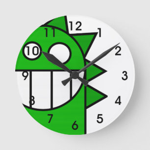 Reloj Redondo Mediano Dragón Peek-A-Boo