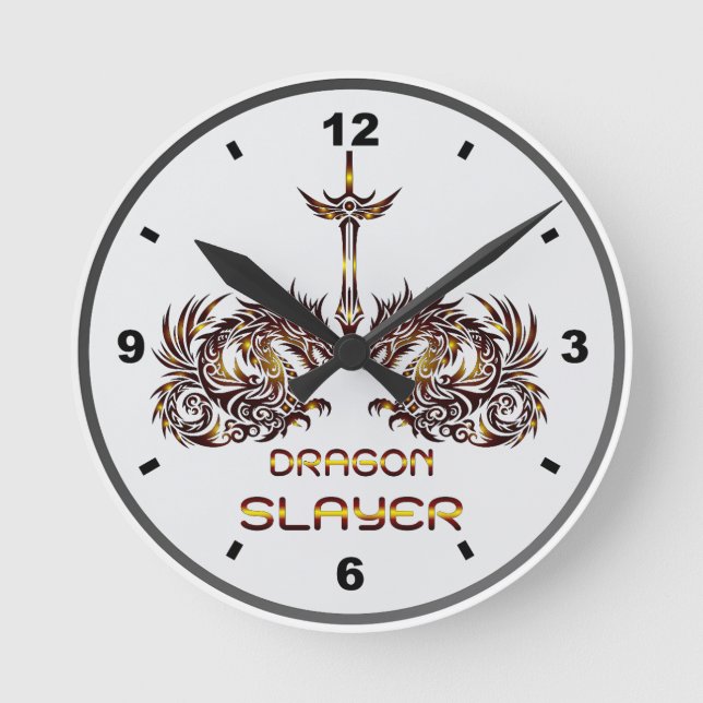 Reloj Redondo Mediano Dragon Slayer of Clock (Anverso)