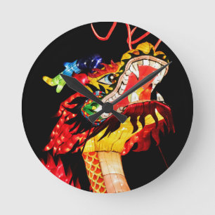 Reloj Redondo Mediano Dragón Tianlong