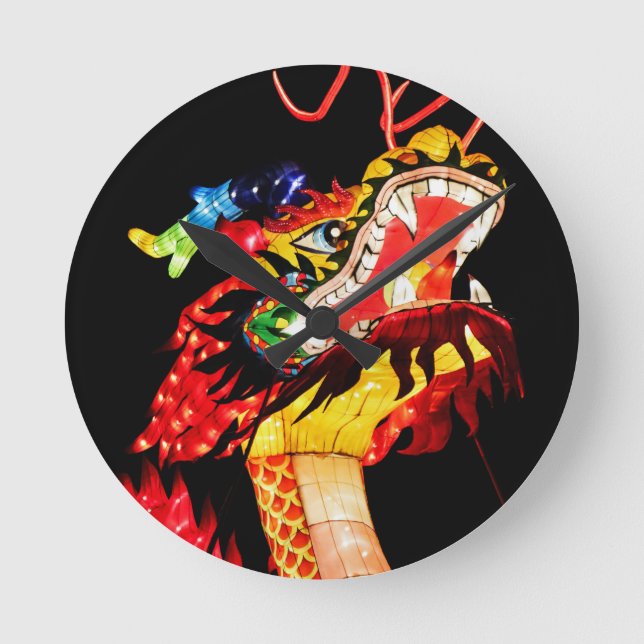 Reloj Redondo Mediano Dragón Tianlong (Anverso)