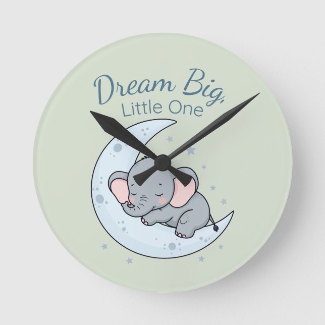 Reloj Redondo Mediano Dream Big, Little One (Anverso)