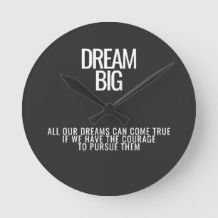 Reloj Redondo Mediano Dream Big Wall Clock