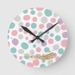 Reloj Redondo Mediano 'DreamyPastels'