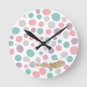 Reloj Redondo Mediano 'DreamyPastels'