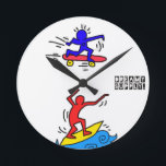 Reloj Redondo Mediano DreamySupply Cali Lifestyle Pop Art Round Clock<br><div class="desc">DreamySupply Cali Lifestyle Pop Art Medium Round Clock</div>