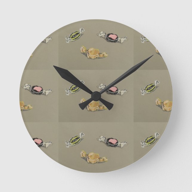 Reloj Redondo Mediano Dulces y dulces (Anverso)