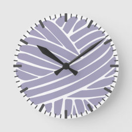 Reloj Redondo Mediano Dusky Purple Minimal Yarn Ball Round Clock