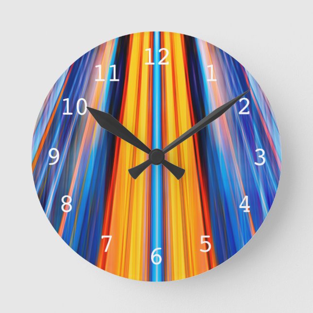 Reloj Redondo Mediano Dynamic yellow light beams (Anverso)