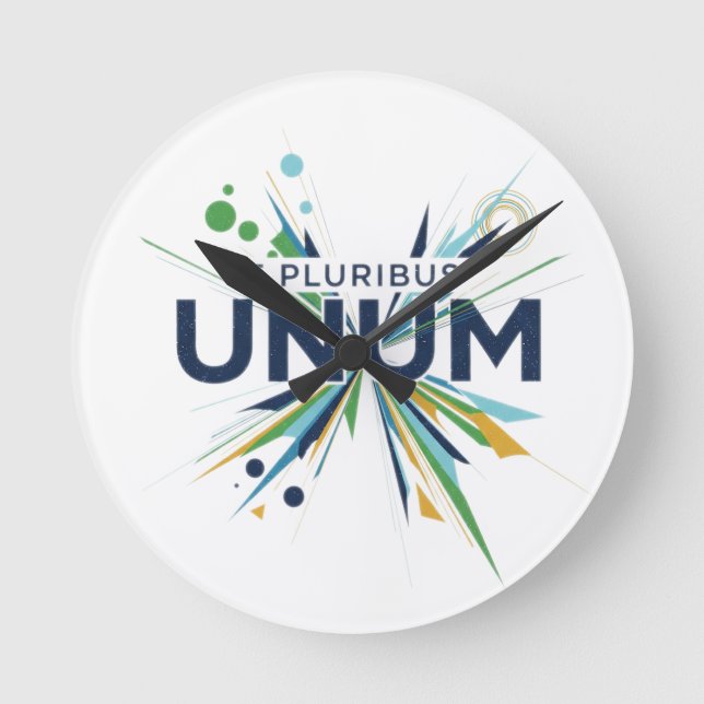 Reloj Redondo Mediano E Pluribus Unum (Anverso)