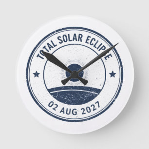Reloj Redondo Mediano Eclipse solar del 2 de agosto de 2027