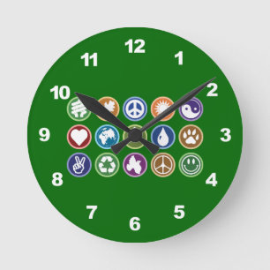 Reloj Redondo Mediano Eco Symbols
