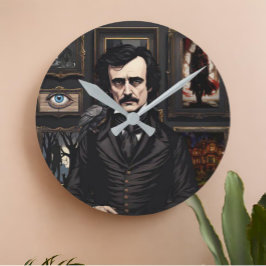 Reloj Redondo Mediano Edgar Allan Poe
