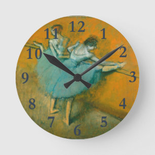 Reloj Redondo Mediano Edgar Degas Bailarinas en la Barra Impresión: Arte