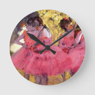 Reloj Redondo Mediano Edgar Degas - Dancers in Pink - Ballet Dance Lover