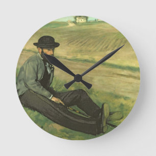 Reloj Redondo Mediano Edgar Degas el Eugene Manet