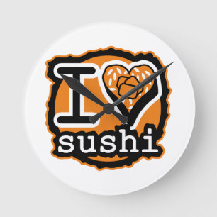 Reloj Redondo Mediano Edición de sushi de cocina jAPONESA