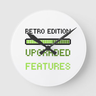 Reloj Redondo Mediano Edición Retro Características Mejoradas Juegos de
