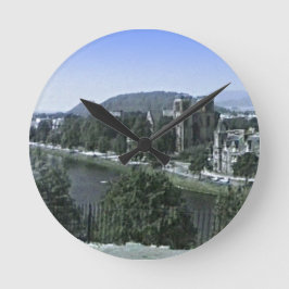 Reloj Redondo Mediano Edificio de Inverness de Escocia jGibney El Museo 