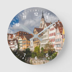 Reloj Redondo Mediano Edificios del casco antiguo  Alemania