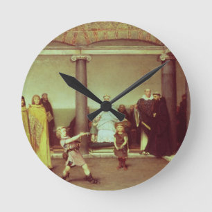 Reloj Redondo Mediano Educación de Alma-Tadema el   de niños de