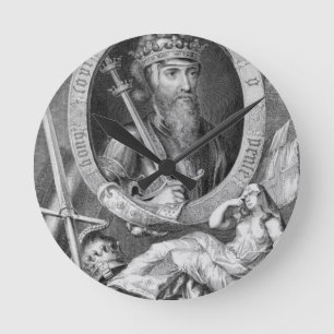 Reloj Redondo Mediano Edward III (1312-77) King of England from 1327, af