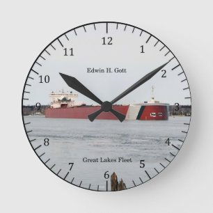 Reloj Redondo Mediano Edwin H. Gott clock