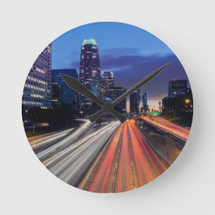 Reloj Redondo Mediano EE.UU., California, Los Ángeles, 110 Freeway