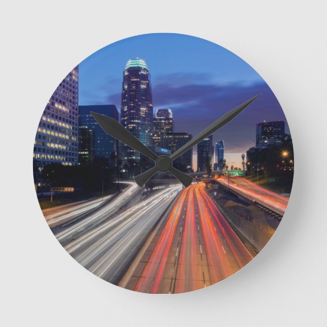 Reloj Redondo Mediano EE.UU., California, Los Ángeles, Autopista 110 (Anverso)