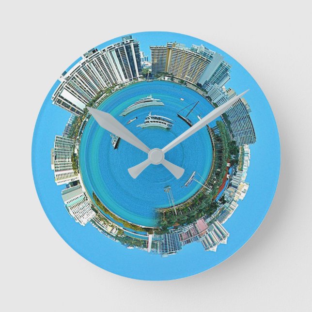 Reloj Redondo Mediano EE. UU. miami florida  (Anverso)