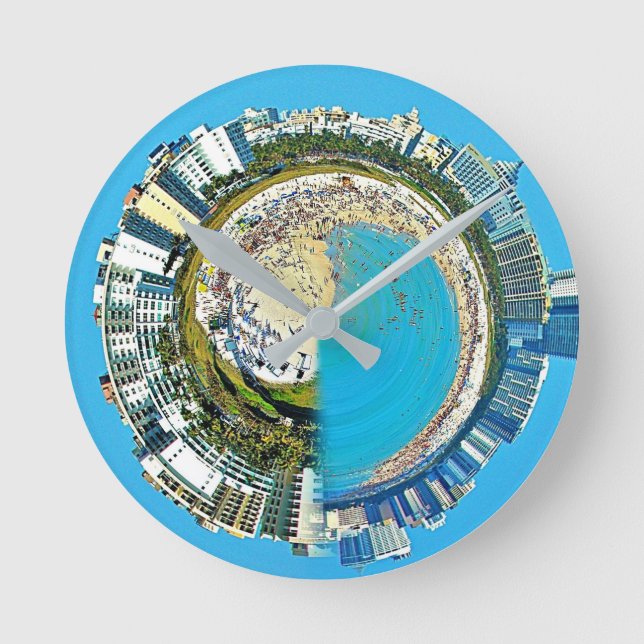 Reloj Redondo Mediano EE. UU. miami florida  (Anverso)
