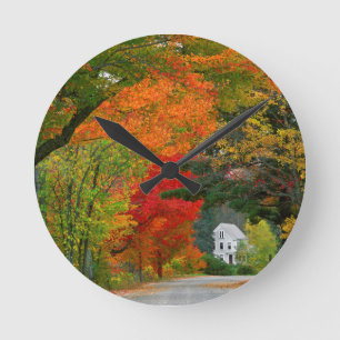 Reloj Redondo Mediano EE. UU., Nueva Inglaterra, New Hampshire, Andover