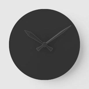 Reloj Redondo Mediano Eerie Black Round Wall Clock