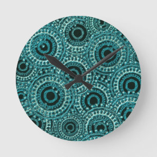 Reloj Redondo Mediano Efecto de papel digital