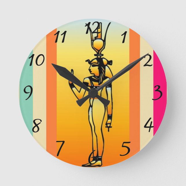 Reloj Redondo Mediano Egyptian Wall Clock (Anverso)