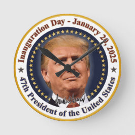 Reloj Redondo Mediano El 20 de enero de 2025, el día de la toma de mando