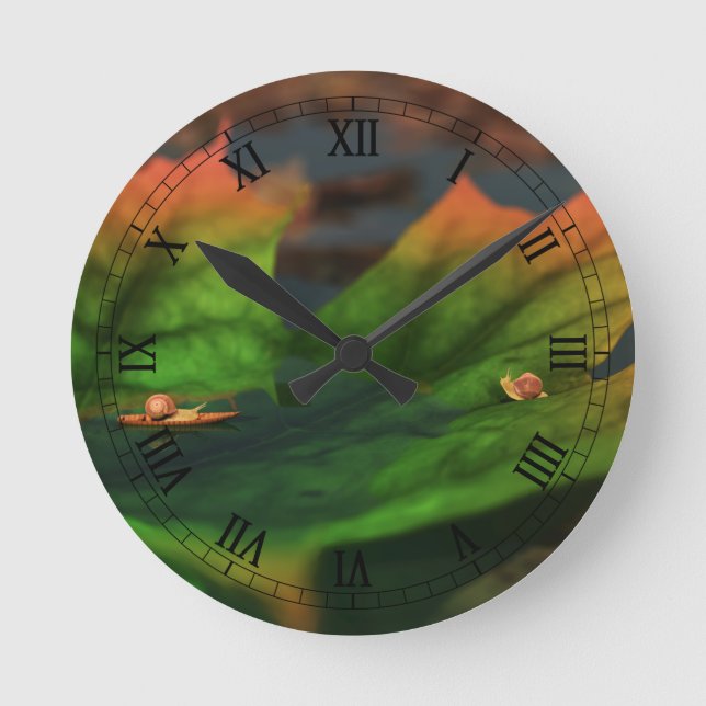 Reloj Redondo Mediano El Agua Es Amplia (Anverso)
