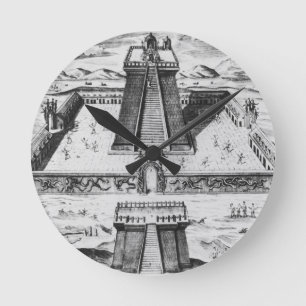Reloj Redondo Mediano El alcalde de Templo en Tenochtitlan