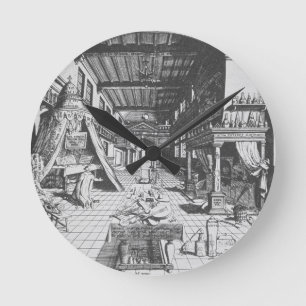 Reloj Redondo Mediano El alquimista en su laboratorio, de 'Amphitheatr