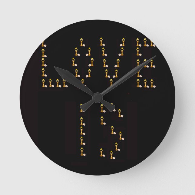 Reloj Redondo Mediano El amor es (Anverso)