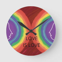 RELOJ REDONDO MEDIANO EL AMOR ES AMOR