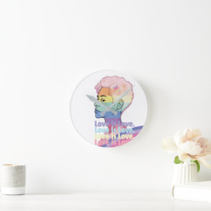 Reloj Redondo Mediano El amor es amor