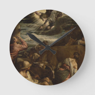 Reloj Redondo Mediano El anuncio a los pastores, c.1557-8