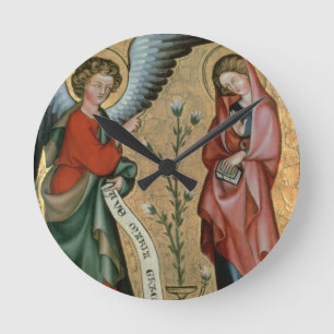 Reloj Redondo Mediano El anuncio, c.1330 (aceite en el panel)