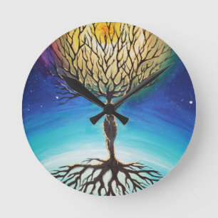 Reloj Redondo Mediano El árbol del ego