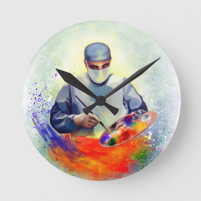 Reloj Redondo Mediano El arte de la medicina (Anverso)