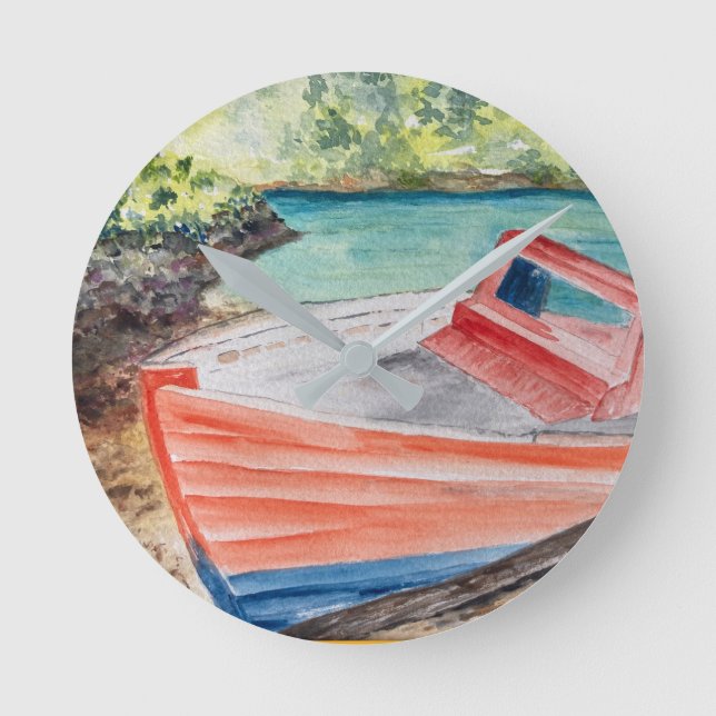 Reloj Redondo Mediano El barco (Anverso)