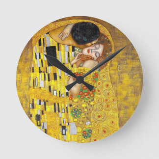 Reloj Redondo Mediano  el beso - Gustav Klimt   